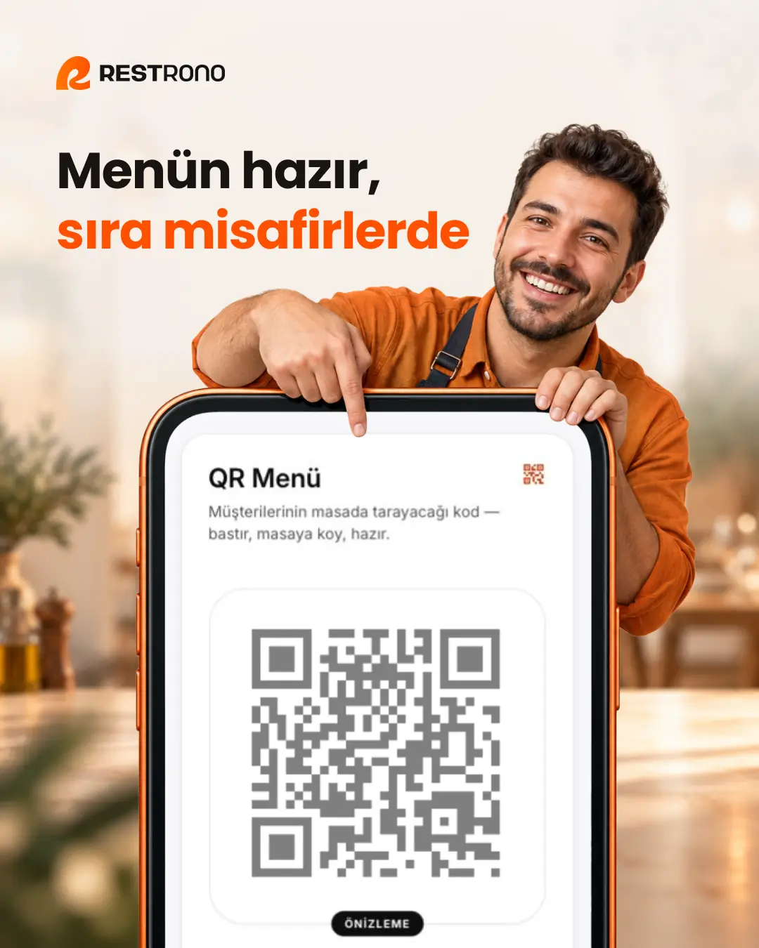 Restrono postu: Menün hazır, sıra misafirlerde