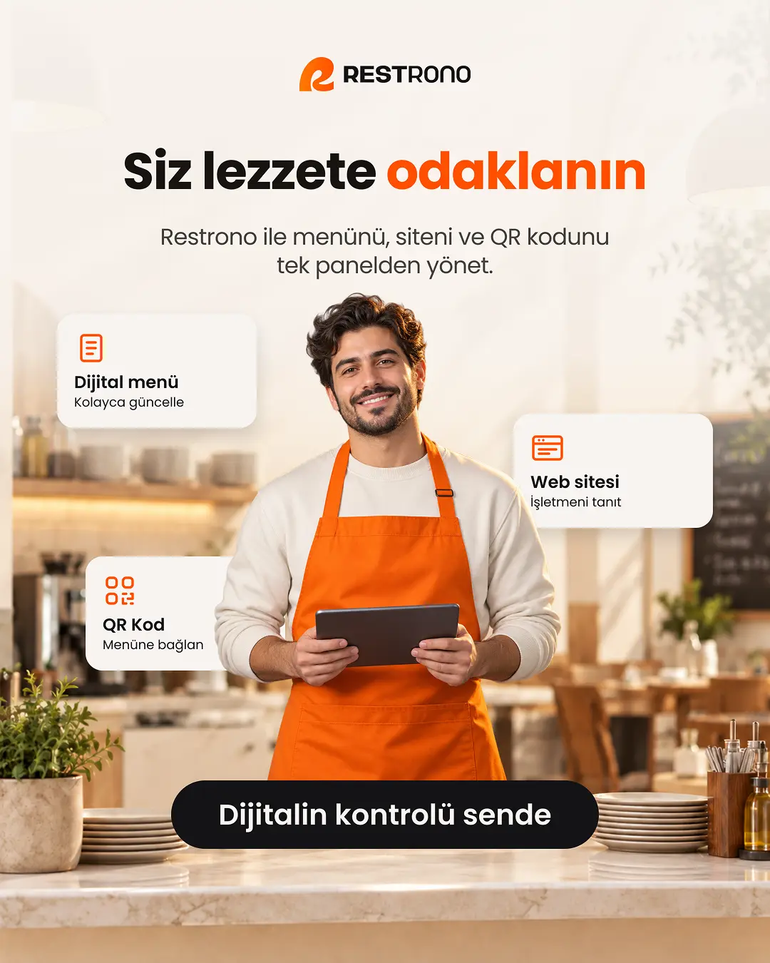 Restrono postu: Siz lezzete odaklanın