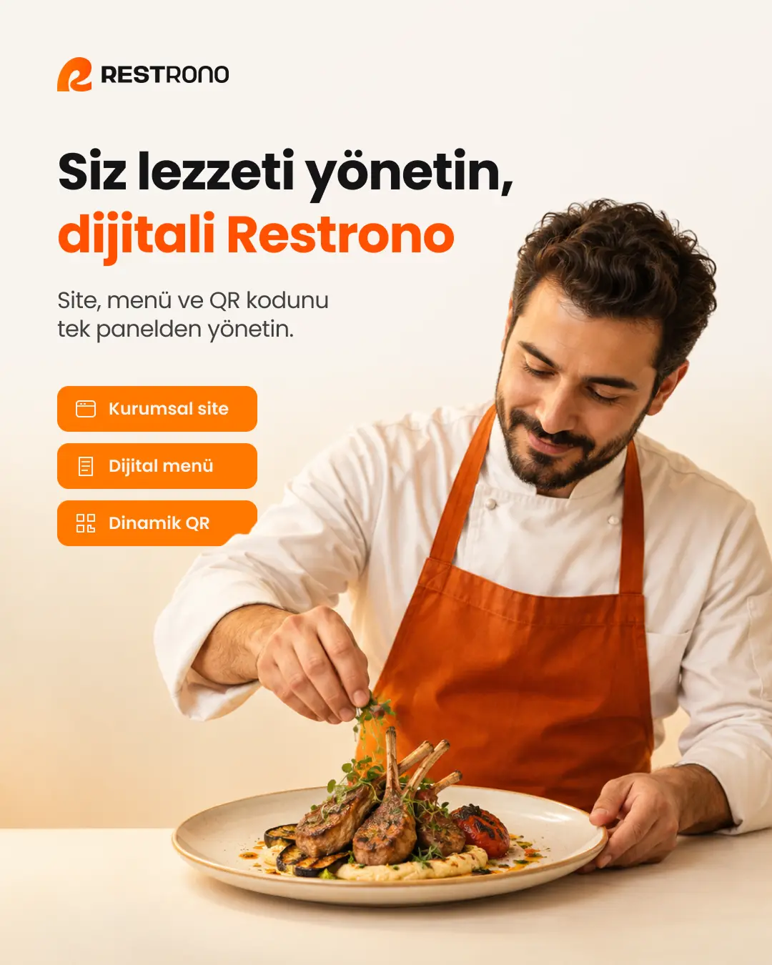 Restrono postu: Siz lezzeti yönetin, dijitali Restrono