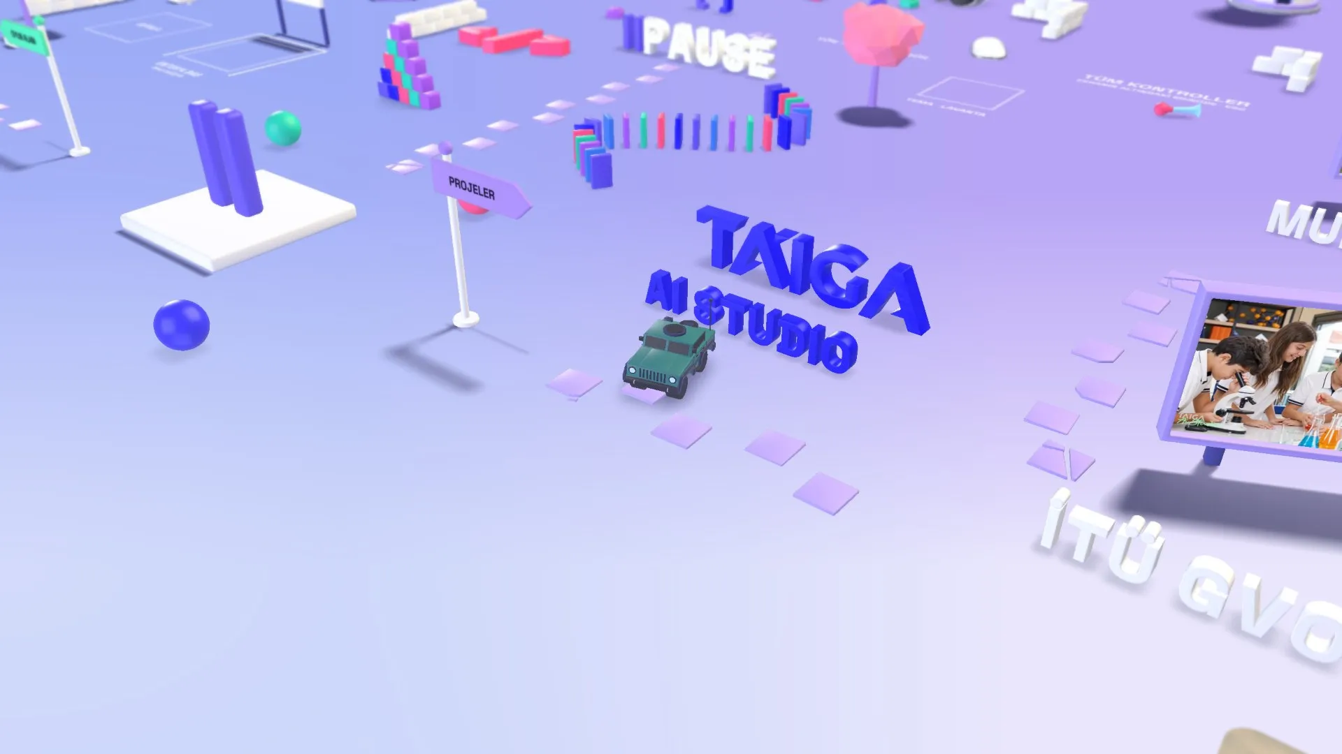 TAIGA AI Studio ve proje panoları